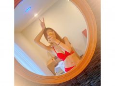 台妹梁凱晴穿紅色比基尼介紹民宿(多圖) 網友:原來佢可以咁性感!!!