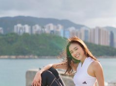 jumbo tsang曾淑雅穿白色bra top行山(多圖) 網友:這身材太正了吧!!!