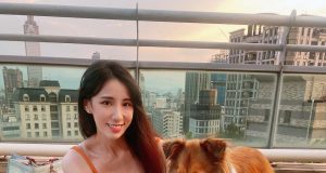 瑤瑤身穿橙色緊身背心曬big爆身材(多圖) 網友今個中秋節好開心