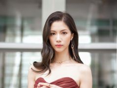 陳曉華身穿大露背高開义長裙曬雪白肌膚(多圖) 網友:佢皮膚真係又白又滑!!!