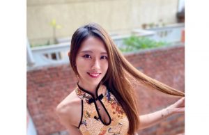 超正台妹梁凱晴穿性感旗袍大曬雪白長腿(多圖)