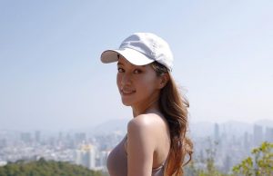 傅嘉莉穿性感瑜珈服行山大曬美好身材(多圖)