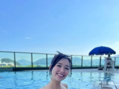 jumbo tsang曾淑雅穿性感泳衣遊水(有圖有片)