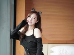 何依婷扮性感小野貓大曬雪白美腿(多圖)