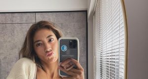 台灣混血女神瑞瑪席丹穿黑色性感內衣大曬完美BODY(多圖)