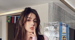 健身女神陈暖央穿性感上衣展示完美身段(多圖) 網友:佢個body同李元玲有得揮!!!